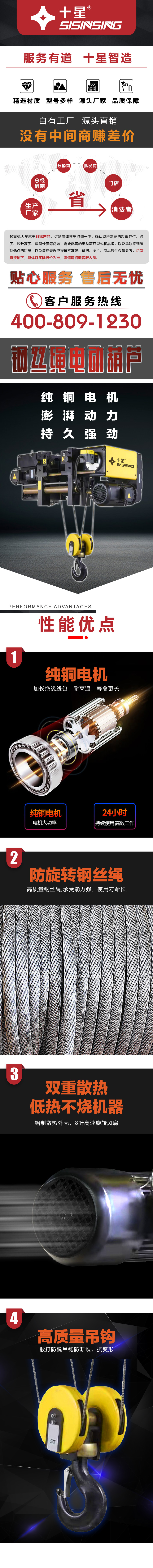 欧式钢丝绳电动葫芦