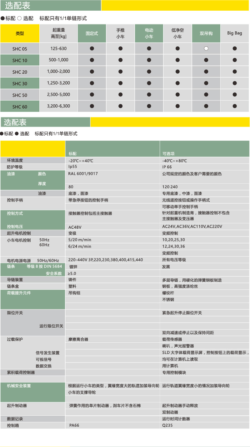 十星C系列环链电动葫芦